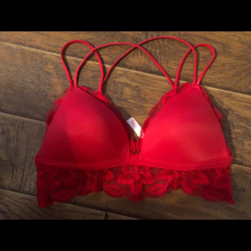 Red Victoria’s Secret Pink Bralette